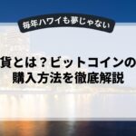 仮想通貨とは？ビットコインの価格や購入方法を徹底解説