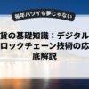 仮想通貨の基礎知識：デジタル通貨規制とブロックチェーン技術の応用を徹底解説